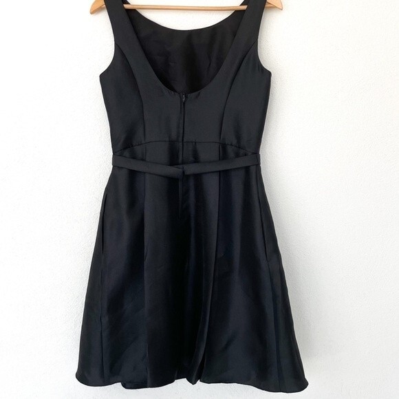 David's Bridal Black Bridesmaid Prom Sleeveless Dress Size‎ 6 NWT - Picture 3 of 16
